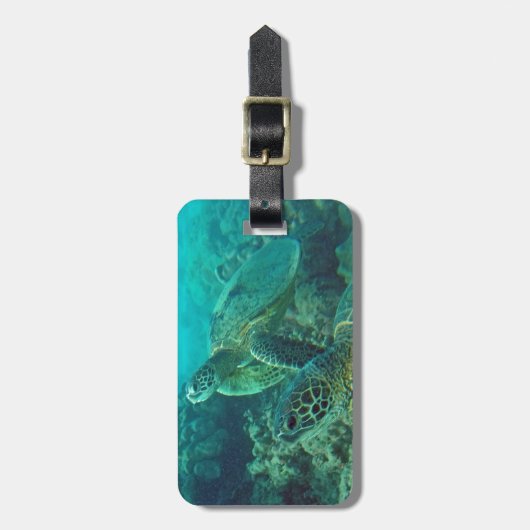 ハワイHonuのカメ ラゲッジタグ (正面縦)