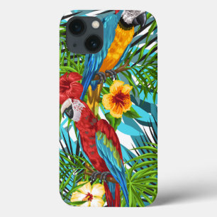 ハワカラフルイ熱帯風鳥類 iPhone 13ケース