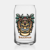 ハワクールイtikiパーティーの追加の名前 ガラス缶 (正面)