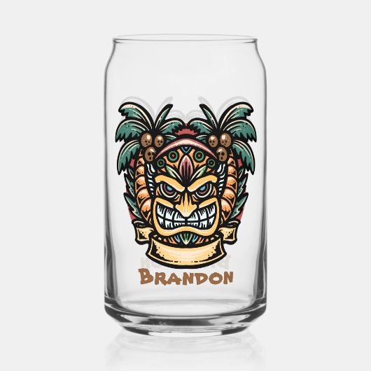 ハワクールイtikiパーティーの追加の名前 ガラス缶 (裏面)