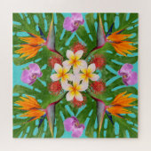 ハワコンテンポラリーイモダンヤのキルトの芸術 ジグソーパズル (横)