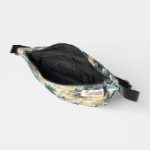 ハワモダンイカラフルアイランドパームイエローカスタム ファニーパック (見開き)