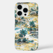 ハワモダンイカラフルアイランドパームイエローカスタム Case-Mate iPhoneケース (裏面)