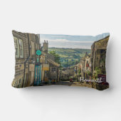 ハワースヨークシャーデールスシーニックピクチュレスク ランバークッション (裏面)