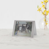 ハワードのミルc.1840 Jakin,GA by E. McClellan カード (黄色い花)