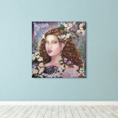 ハワードの妖精の女王がキャンバスのアートを伸ばした キャンバスプリント (インサイチュ (ウッドフロア))