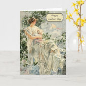 ハワードチャンドラークリスティ – ヴィンテージマザーズデイ カード (黄色い花)