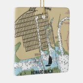 ハワードビーチニューヨークシティチャート セラミックオーナメント (右)