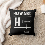 ハワード名パーソナライズされた誕生日ギフト クッション (ブランケット)