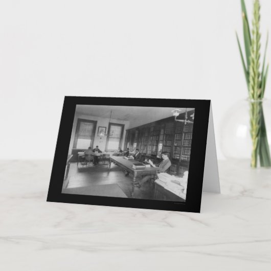 ハワード大学1900年の法律図書館 カード (正面)