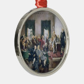 ハワード・クリスティによる憲法の署名 メタルオーナメント (右)