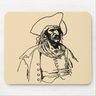 ハワード・パイルによる海賊のスケッチ「Vintage Pirates」 マウスパッド