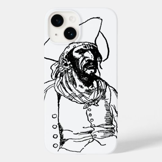 ハワード・パイルによる海賊の素描「ヴィンテージ・パイレーツ」 Case-Mate iPhoneケース (裏面)