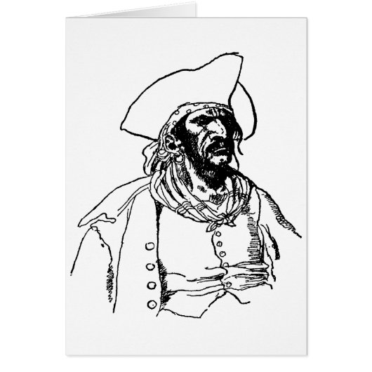 ハワード・パイルによる海賊の素描「Vintage Pirates」 (正面)