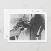 ハワード・ヒューズの試験搭乗の飛行機全額。 ポストカード (正面/裏面)