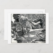 ハワード・ピレス「キング・アーサー」 ポストカード (正面/裏面)