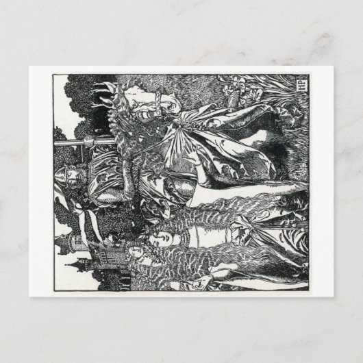 ハワード・ピレス「キング・アーサー」 ポストカード (正面)