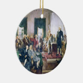 ハワードC. Christy著憲法の署名 セラミックオーナメント (右)