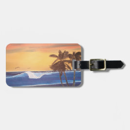 ハワ絵画イの荷札 ラゲッジタグ