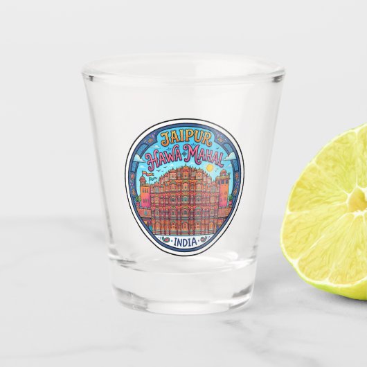 ハワ・マハル、ジャイプール インド ショットグラス (正面)