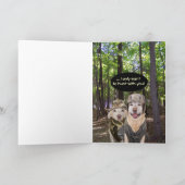 ハンおもしろいターの妻の記念日 カード (内部)