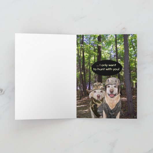 ハンおもしろいターの妻の記念日 カード (内部)