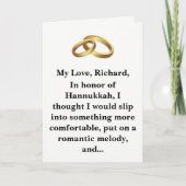 ハンおもしろいヌッカハヌッカハヌカー(ユダヤ教の祭り)チャヌカカード シーズンカード (正面)