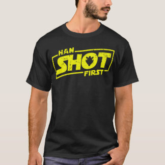 ハンが最初に撃った 面白い ヴィンテージ Tシャツ