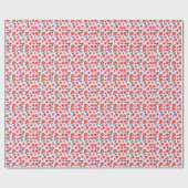 ハンの花の描き方の模様 ラッピングペーパー (フラット)