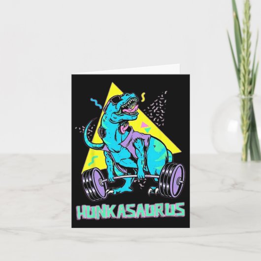 ハンカザウルスウエイトリフティングボディビルジムトレーニング カード (正面)