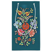 ハンガカラフルリーフラワーズスモール抱き枕 スモールペーパーバッグ (裏面)