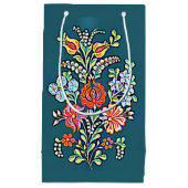 ハンガカラフルリーフラワーズスモール抱き枕 スモールペーパーバッグ (正面)