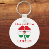 ハンガパーソナライズされたリアキスミーI'm Laszlo キーホルダー (正面)