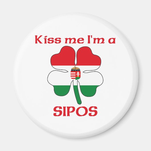 ハンガパーソナライズされたリアキス私はシポス マグネット (正面)