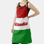 ハンガパーソナライズされたリア国旗 エプロン (インサイチュ)