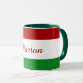 ハンガパーソナライズされたリア国旗 マグカップ (正面右)