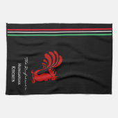 ハンガパーソナライズされたリーキッチン キッチンタオル (横)