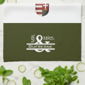 ハンガパーソナライズされたリー夫妻 キッチンタオル (折り畳み)