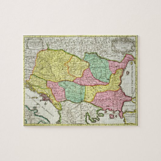 ハンガリーおよび州の王国の地図 ジグソーパズル (横)