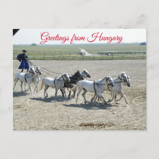 ハンガリーからの挨拶 ポストカード (正面)