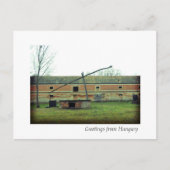 ハンガリーからの挨拶 ポストカード (正面)