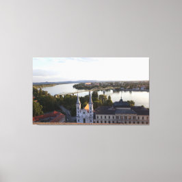 ハンガリーとスロバキアを結ぶダヌベ橋 キャンバスプリント