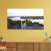 ハンガリーとスロバキアを結ぶダヌベ橋 キャンバスプリント (インサイチュ (リビング))