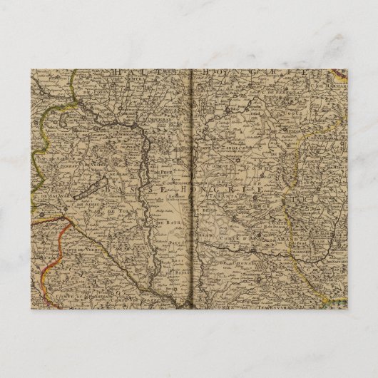 ハンガリーとルーマニア ポストカード (正面)