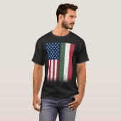 ハンガリーのアメリカ国旗誇りを持ったUSAハンガリー Tシャツ (正面フル)