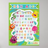 ハンガリーのアルファベットポスター 恐怖のイメージから ポスター (正面)