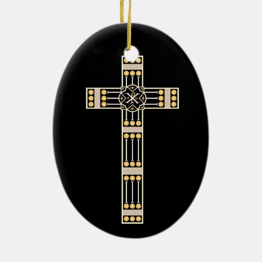 ハンガリーのカトリック教の十字の宗教の神の記号のストール セラミックオーナメント (裏面)
