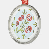 ハンガリーのクリスマスオーナメントフォーク メタルオーナメント (左)