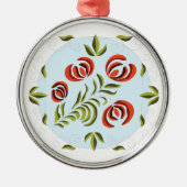 ハンガリーのクリスマスオーナメントフォーク メタルオーナメント (正面)