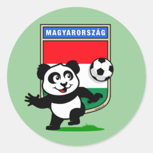 ハンガリーのサッカーのパンダ ラウンドシール